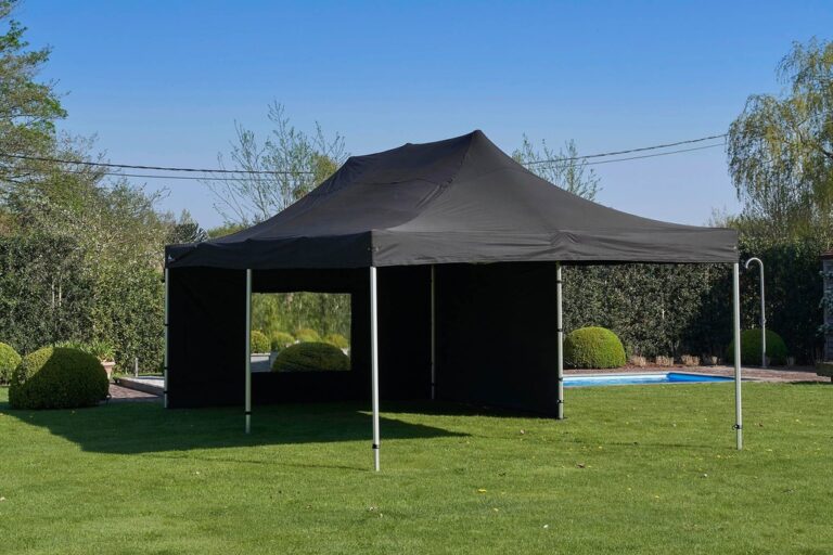 Location tente pliante Pro 4*8 m couleur noir - location Luxembourg - Animakids