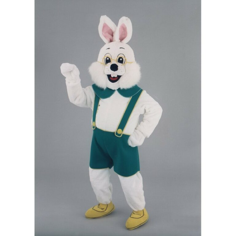 Mascotte Lapin Blanc - Location ou achat - animakids.lu Luxembourg